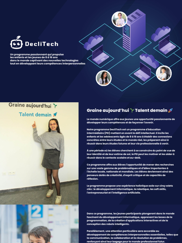 Programme DecliTech pour jeunes innovateurs | PDF | Intelligence ...