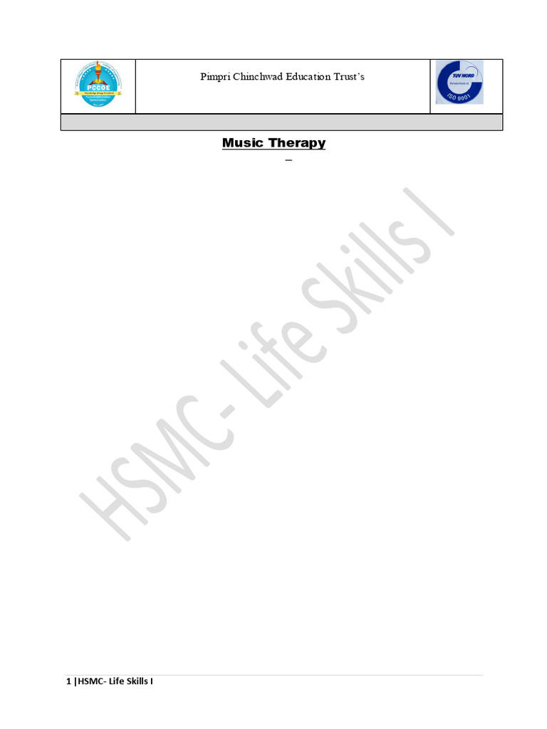 Worksheet 1 music therapy pdf psychological concepts health care