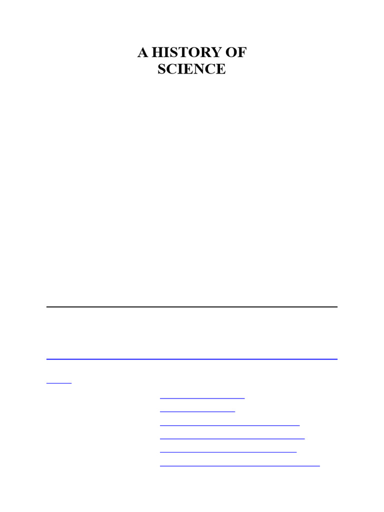 A History of Science-1 | PDF | Knowledge | Science