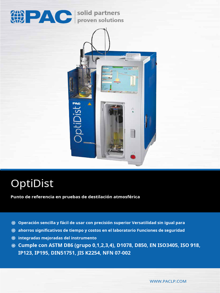 Folleto Optidist Español | PDF | Destilación | Calibración