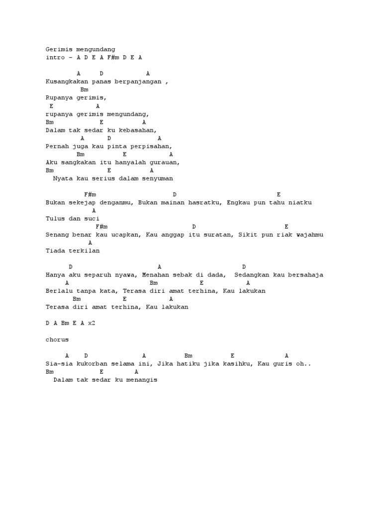 Chord Lagu Pdf