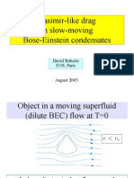 David Roberts- Casimir-like drag in slow-moving Bose-Einstein condensates