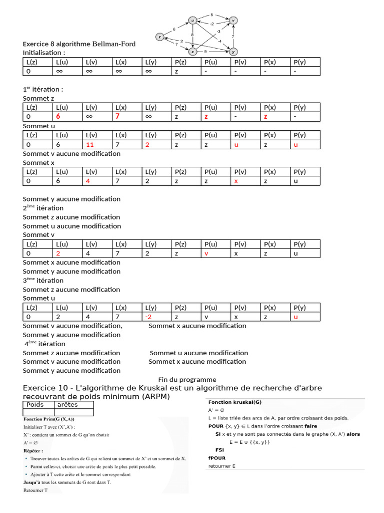 Correction Exercice 8 | PDF