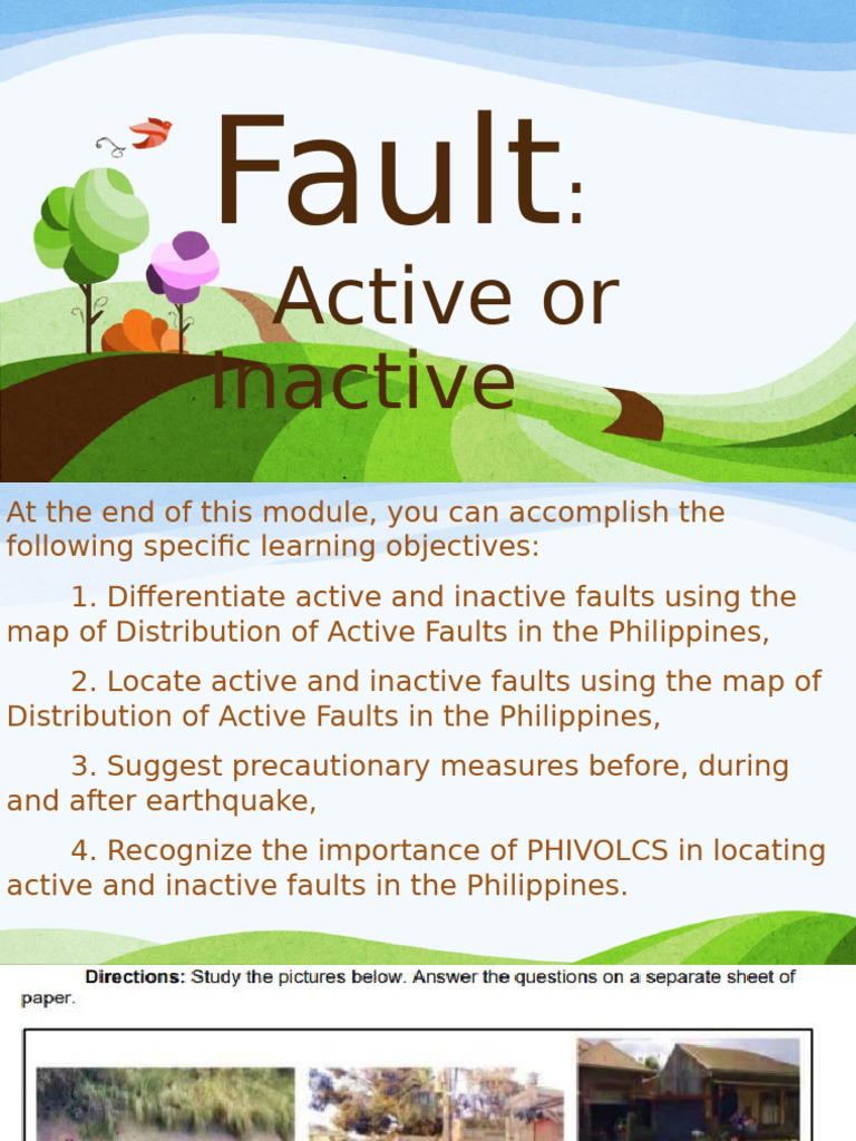 Understanding Active and Inactive Faults | PDF | Tsunami | Fault (Geology)