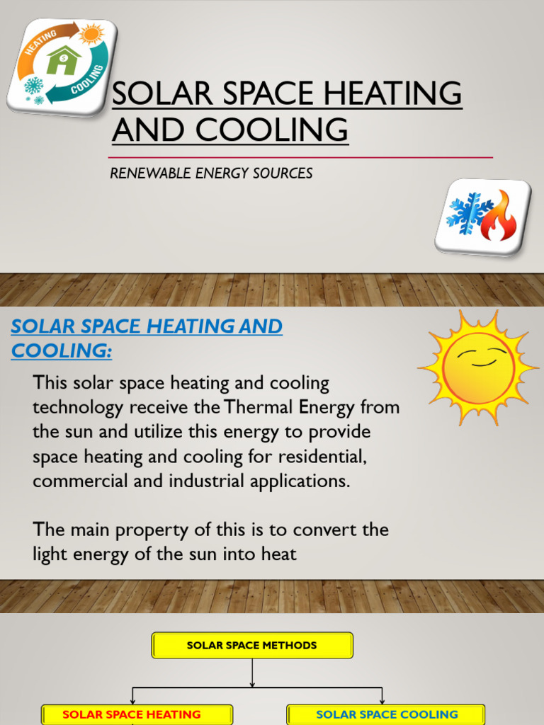 Solar Space Heating & Cooling SEMINAR | PDF | Solar Energy | Air ...
