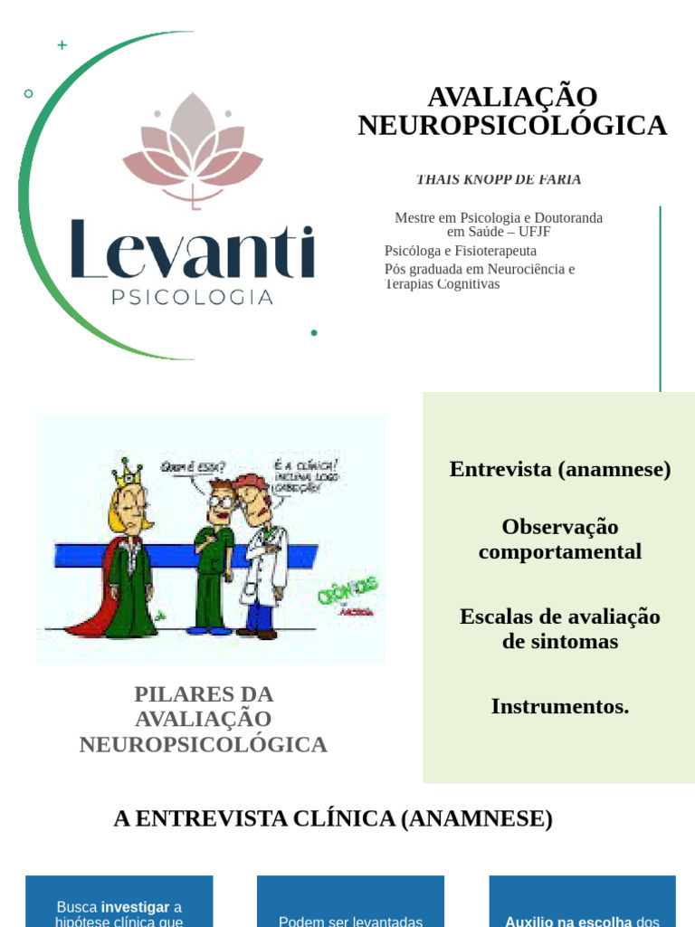 Avaliação Neuropsicológica: Pilares e Práticas | PDF | Neuropsicologia ...
