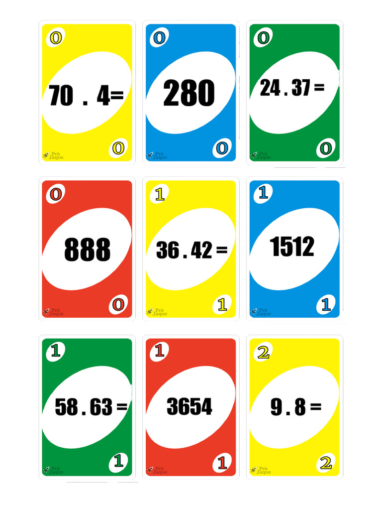 16 - Uno - Multiplicação e Divisão | PDF