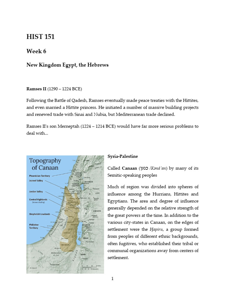 HIST 151 - Class Notes, Week 6 | PDF | Isaac | Abraham