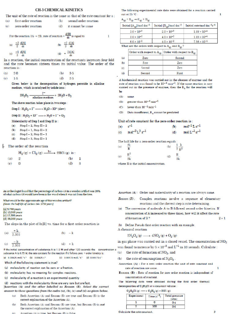 Ch 3 chemical kinetics pdf