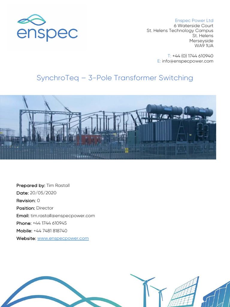 SynchroTeq Transformer Switching Solutions | PDF | Transformer | Power ...