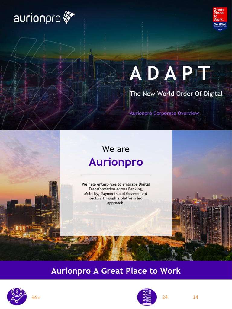 About Us - Aurionpro (1) | PDF | Banks | Business