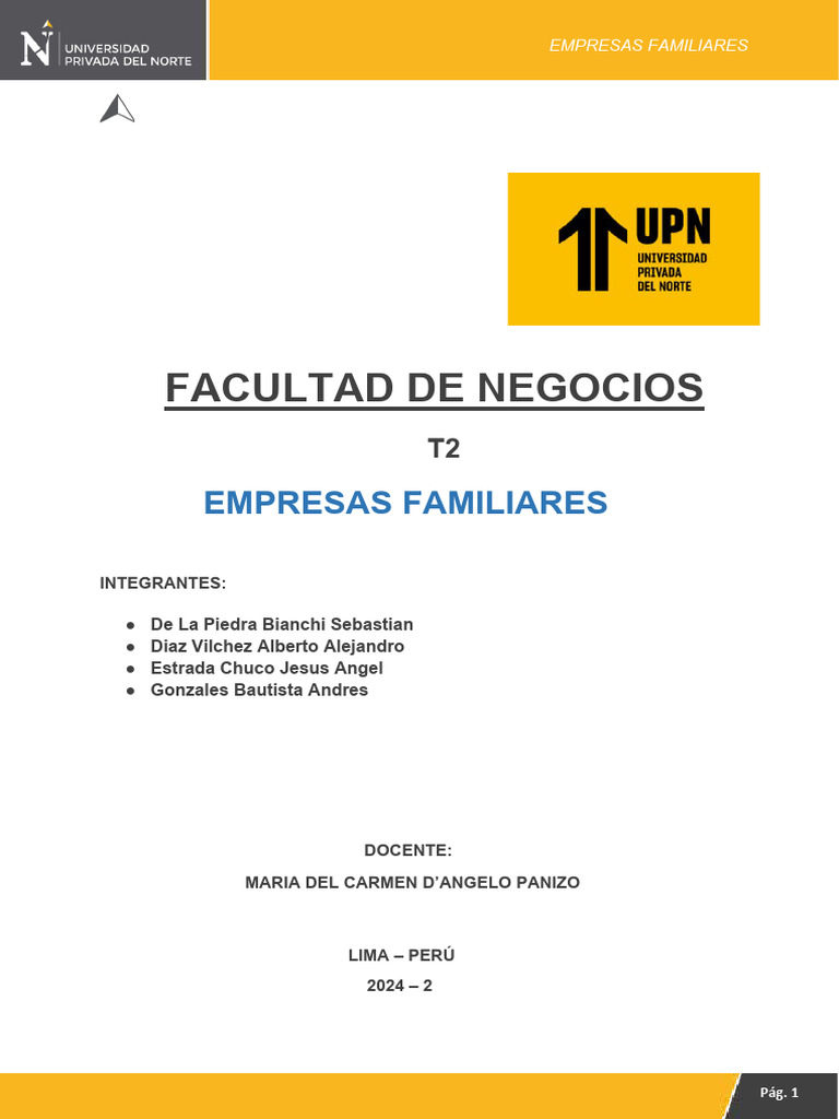 Análisis de Empresas Familiares en Perú | PDF | Business | Mercado ...