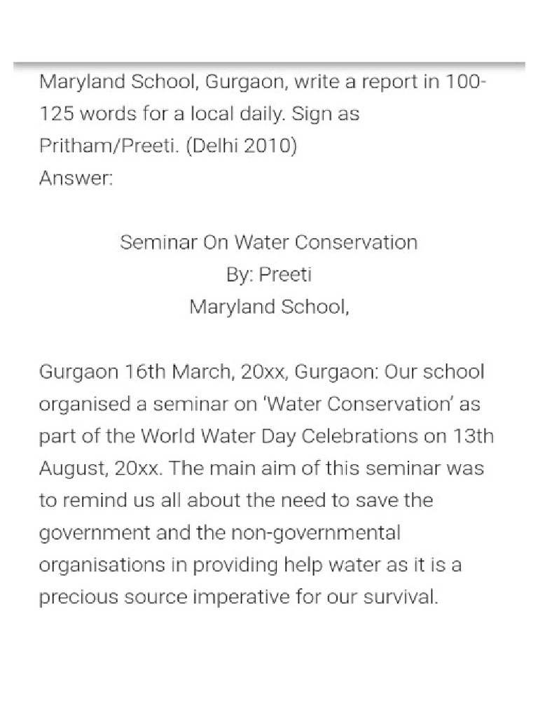 Report CBSE 12 | PDF