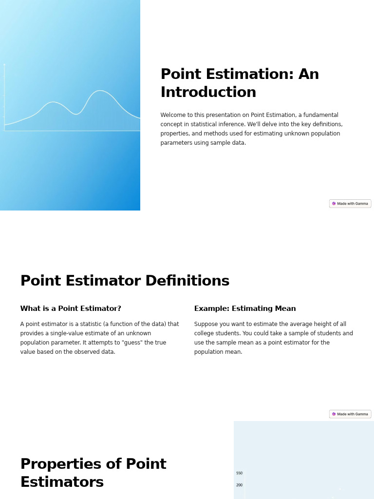 Understanding Point Estimators in Statistics | PDF | Estimator | Bias ...