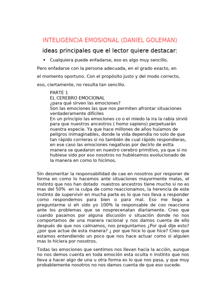 Emociones y su impacto en el comportamiento | PDF | Las emociones | Temor
