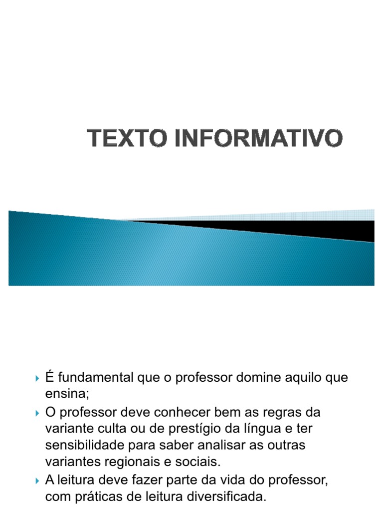 Texto Informativo em PDF | PDF | Desperdício | Jornalismo