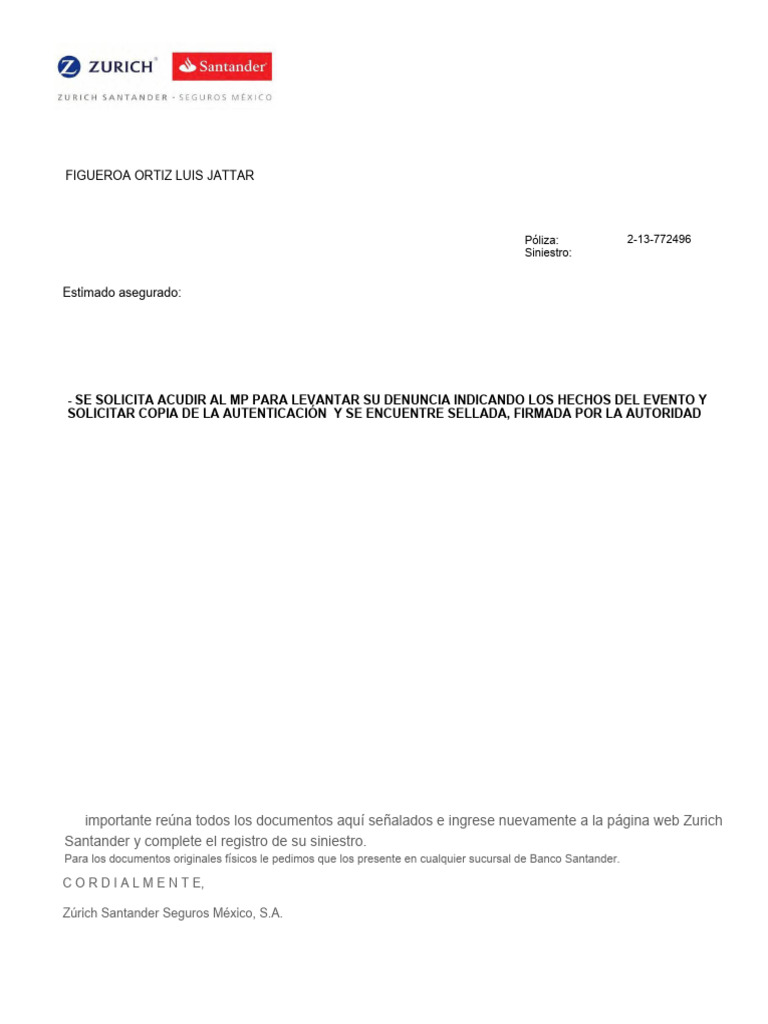 Documentos Solicitados | PDF