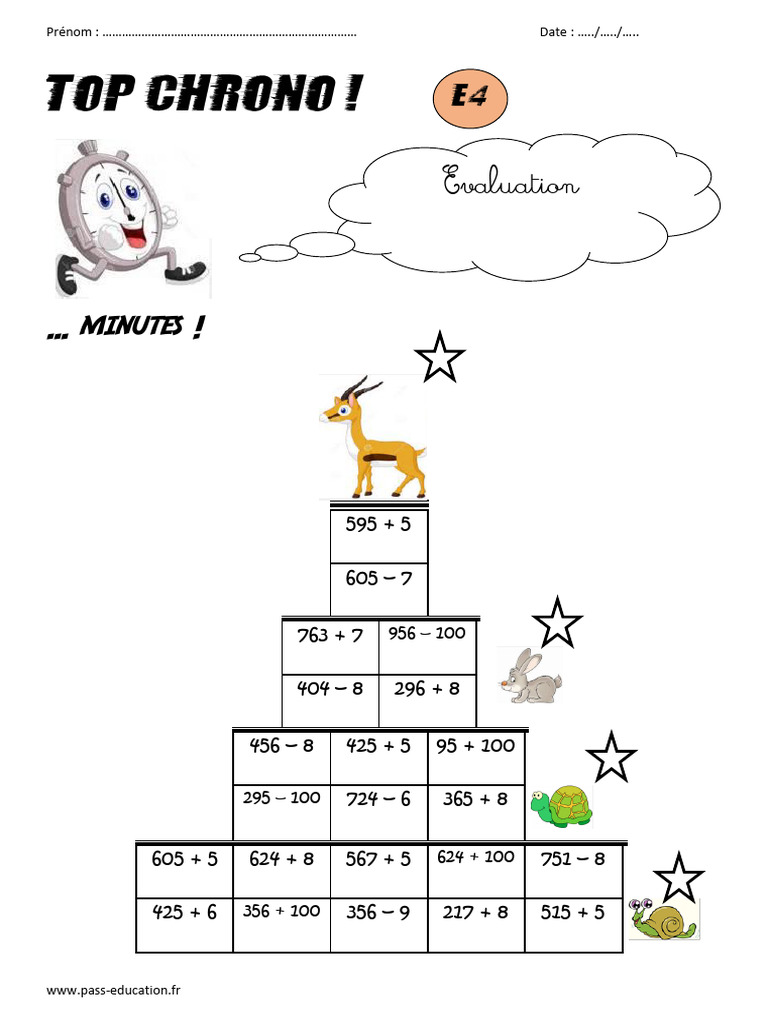 Évaluation Math CE1 Période 4 | PDF