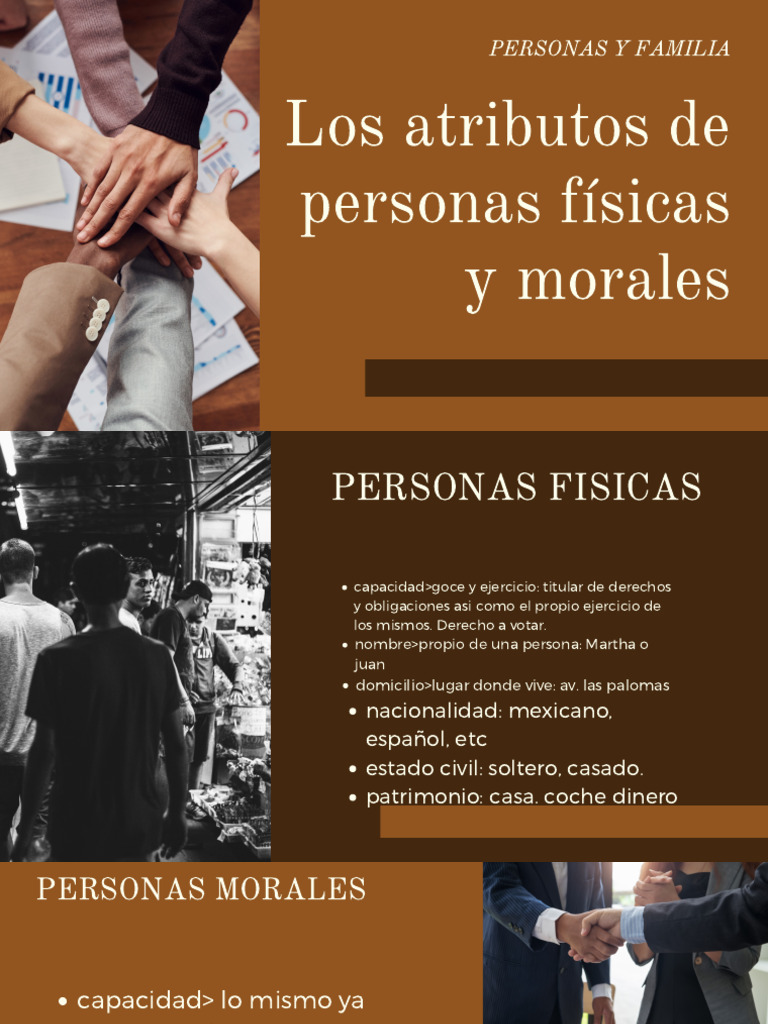 Los Atributos de Personas Físicas y Morales | PDF