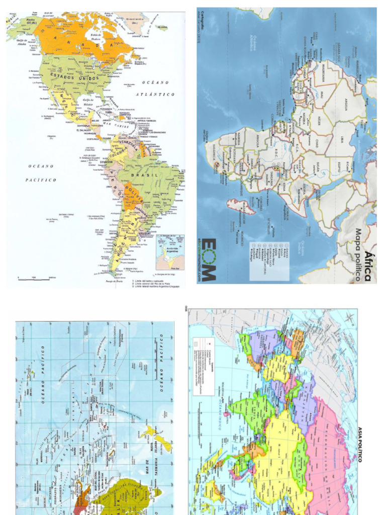 Mapas de Continentes | PDF