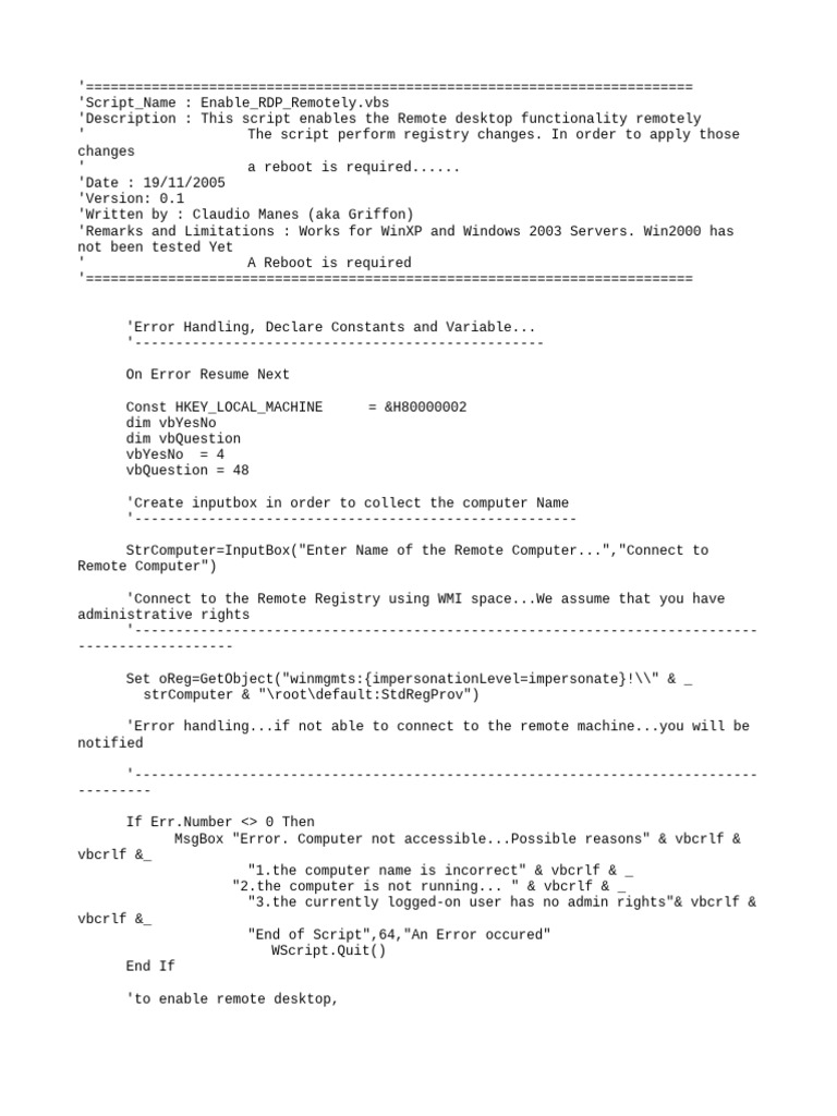 Rdp pdf remote desktop services windows registry