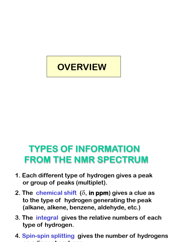 2-NMR Lecture 2 | PDF | Nuclear Magnetic Resonance Spectroscopy ...
