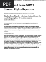 Ein brotloser Künstler bittet um Unterstützung für das bedingungslose Grundeinkommen in Deutschland _ Liberty and Peace NOW !