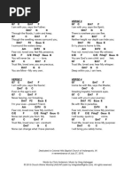 Covenant Song Lyrics and Chords | PDF