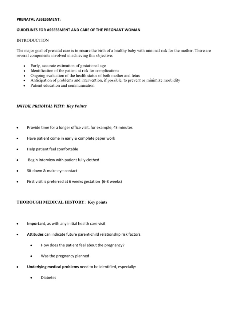 Prenatal Assessment | Fetus | Pregnancy
