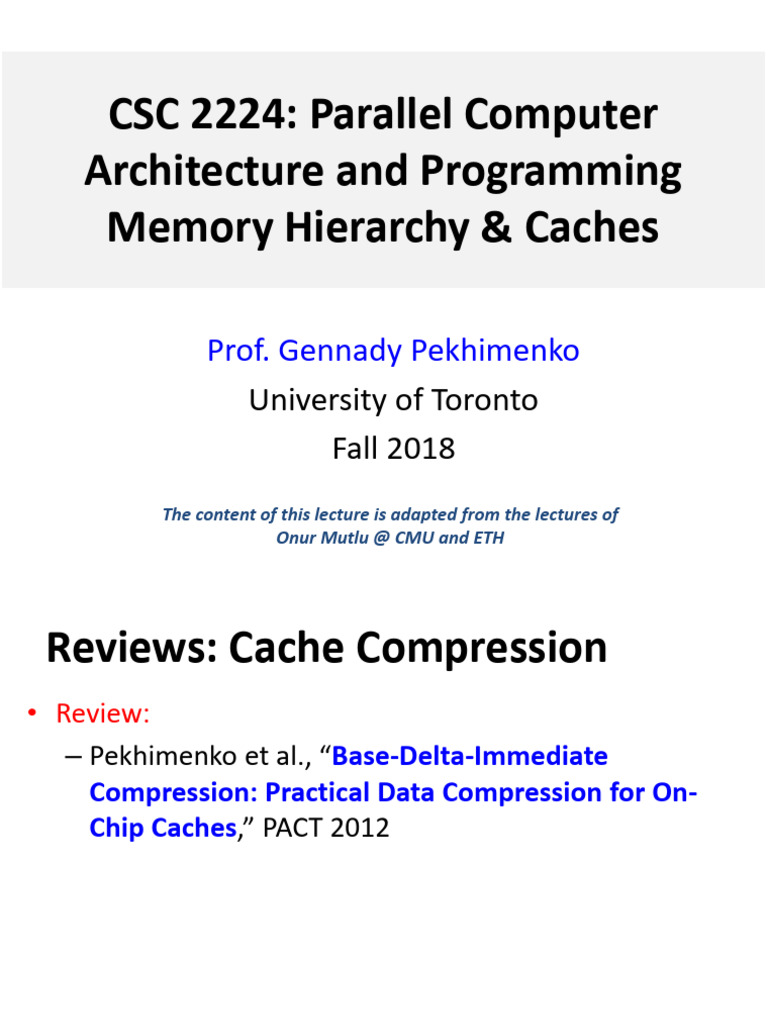 Advanced Memory Systems Lecture Pdf Random Access Memory Dynamic