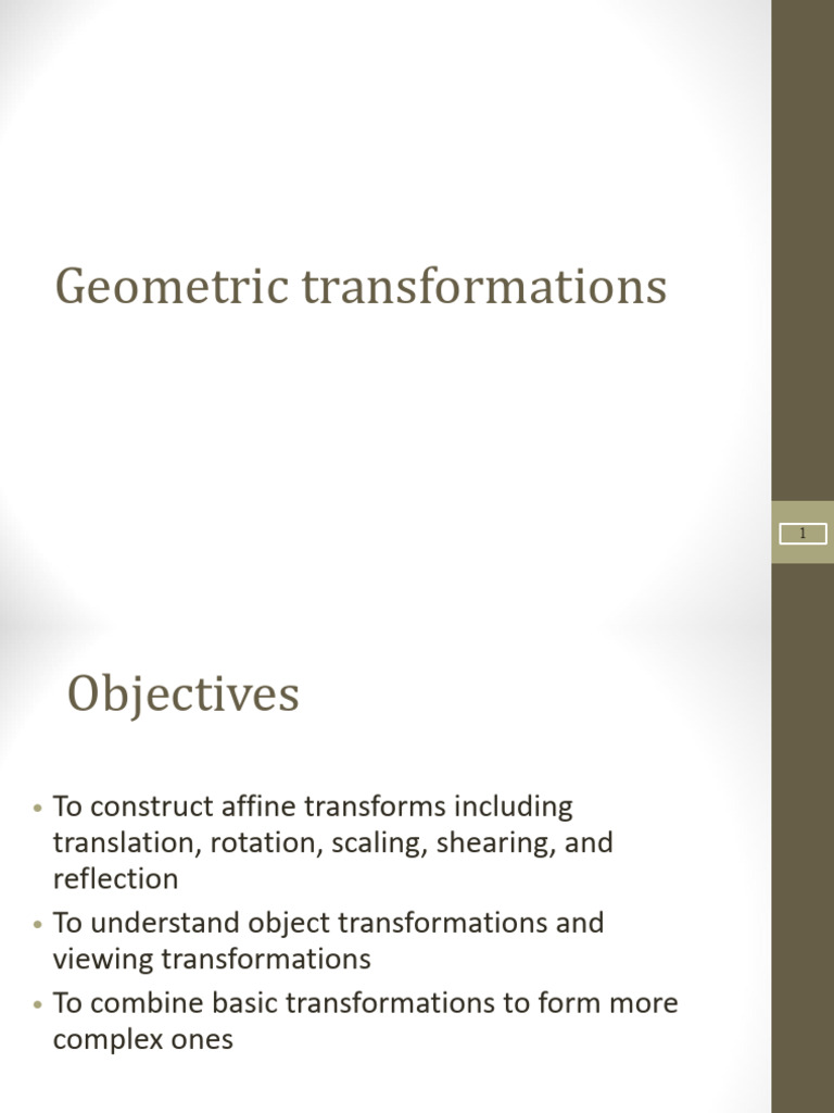 Week05 geometric transformations pdf shape mathematics