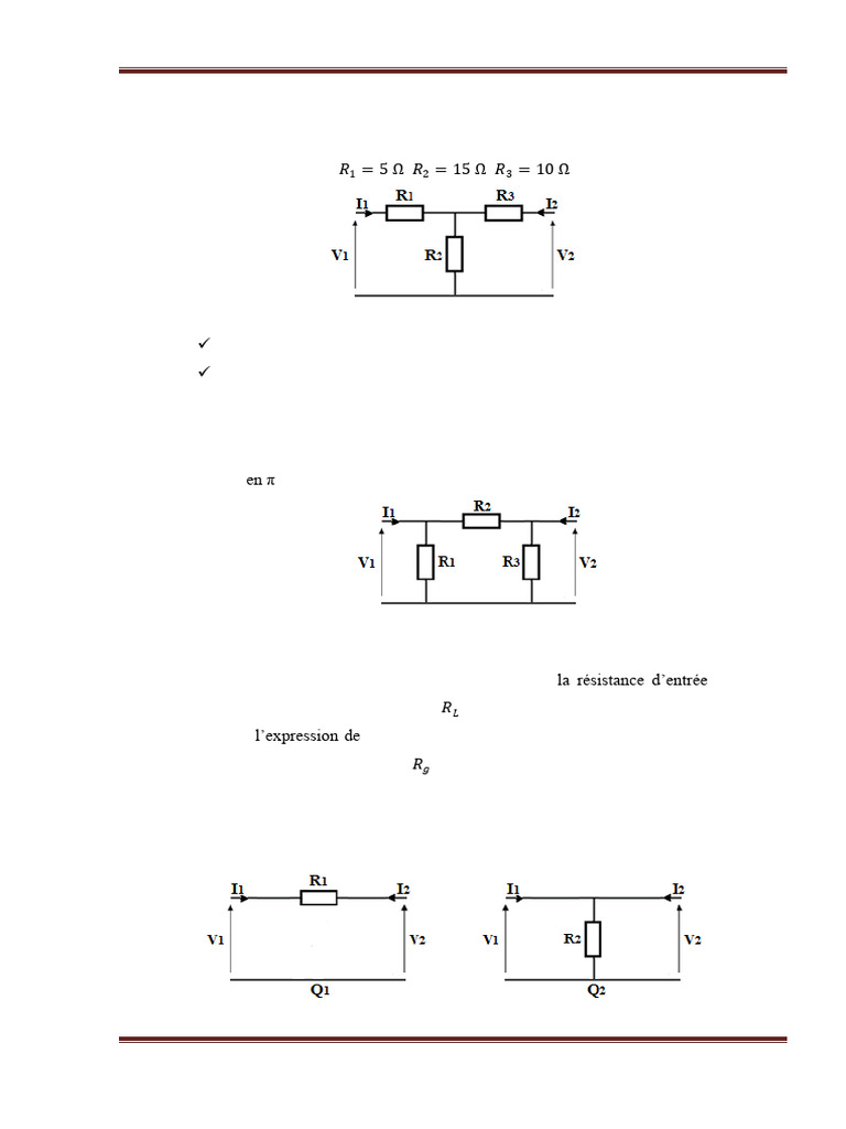 TD2 : Analyse des quadripôles passifs | PDF | Filtre (électronique ...
