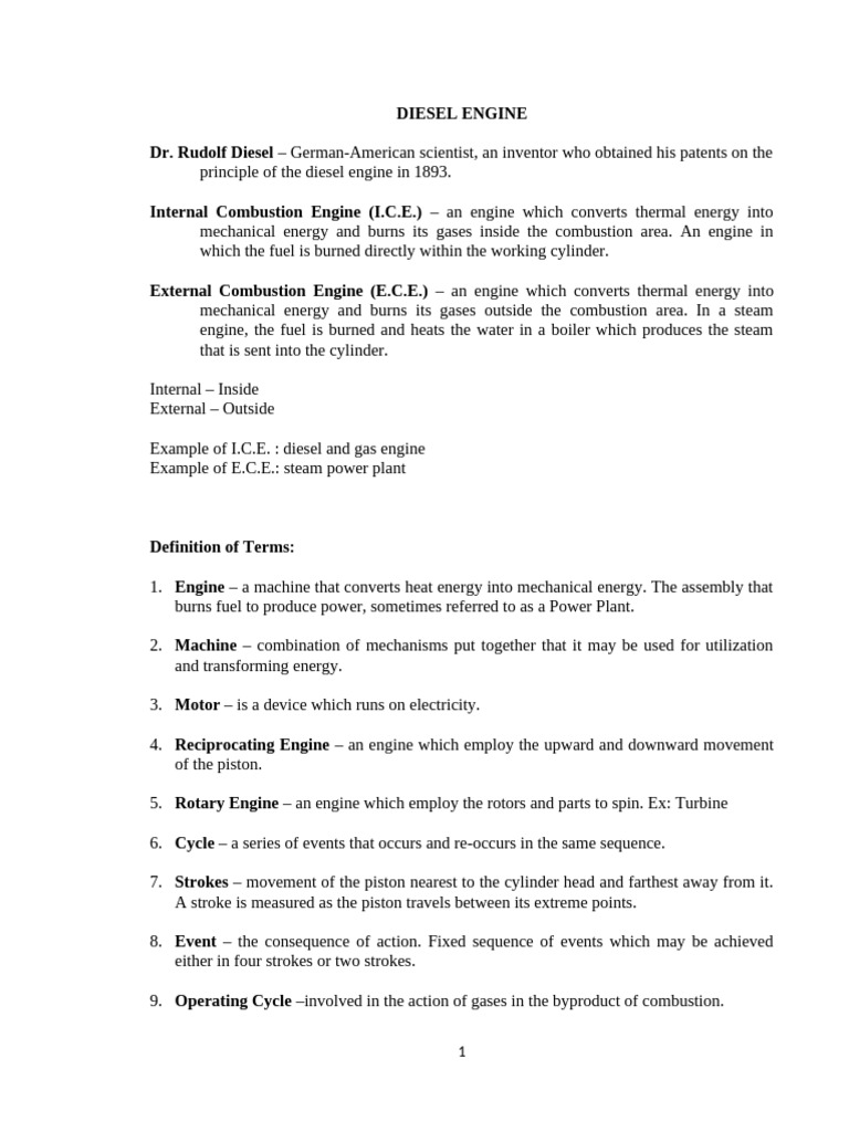 Handout in Marine Power Plant | PDF | Internal Combustion Engine | Piston