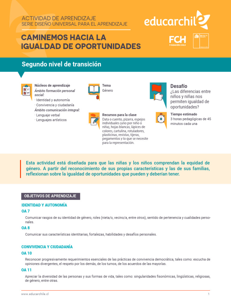 Equidad de Genero | PDF | Aprendizaje