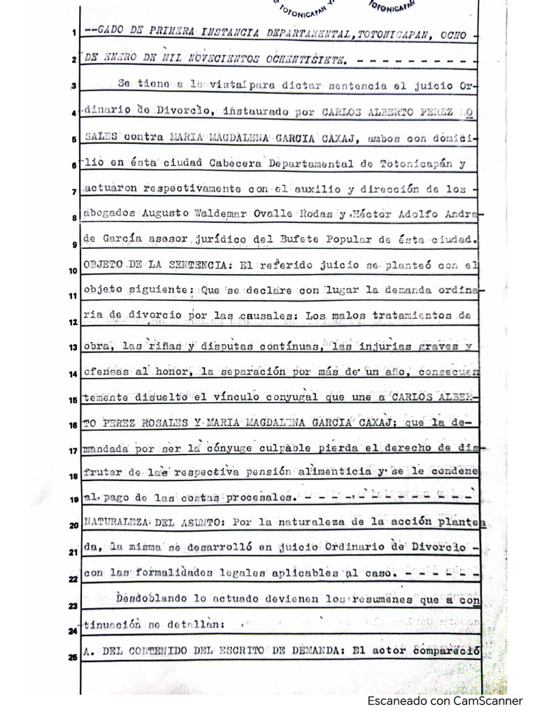 Sentencia Divorcio | PDF