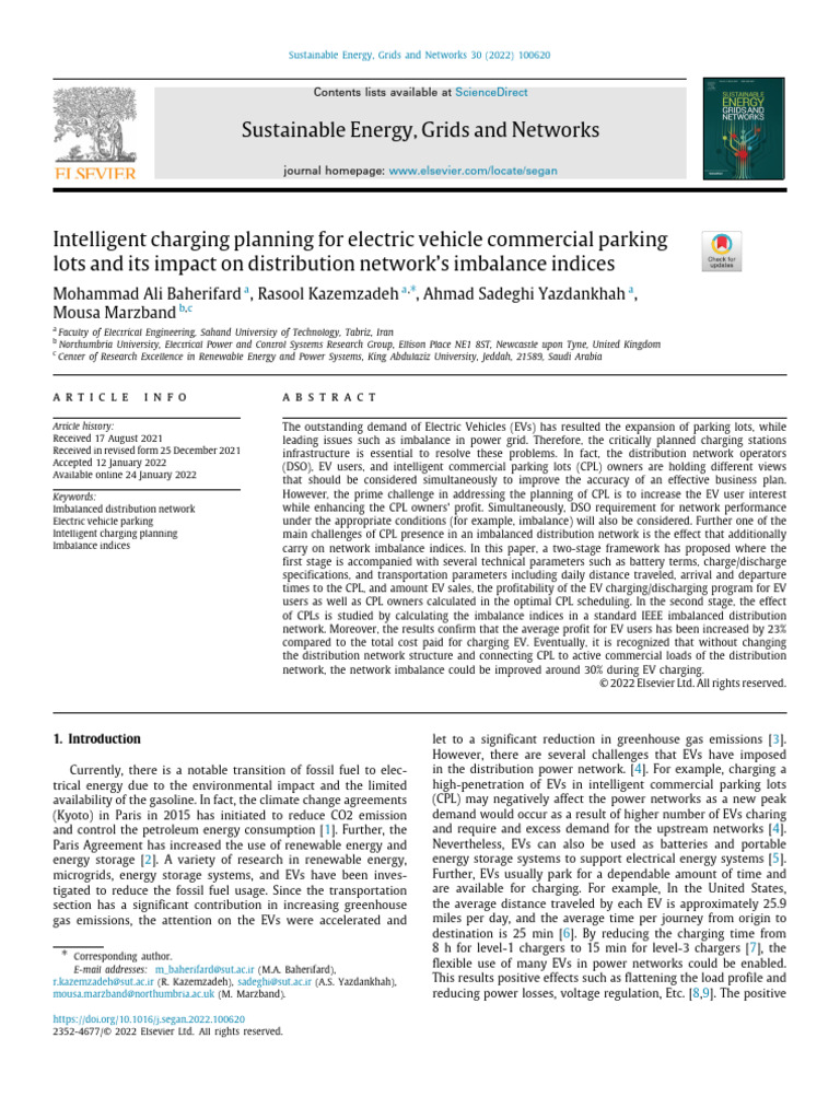 7-Intelligent Charging Planning For Electric Vehicle Commerci | PDF ...