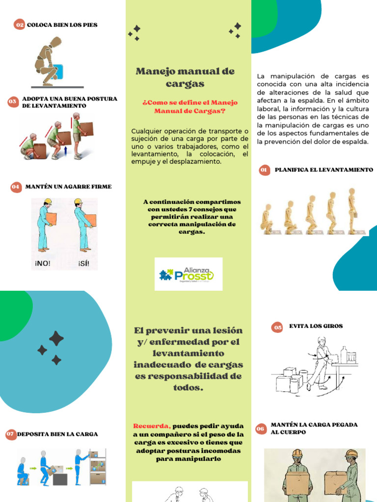 Folleto Manejo Manual de Cargas | PDF