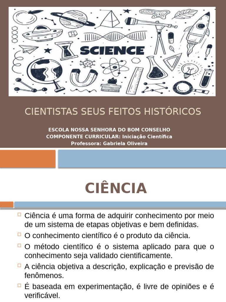 Contribuições de Cientistas Famosos | PDF | Science | Método científico