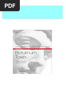 Full Botulinum Toxin: Procedures in Cosmetic Dermatology Series 4th Edition Alastair Carruthers PDF All Chapters
