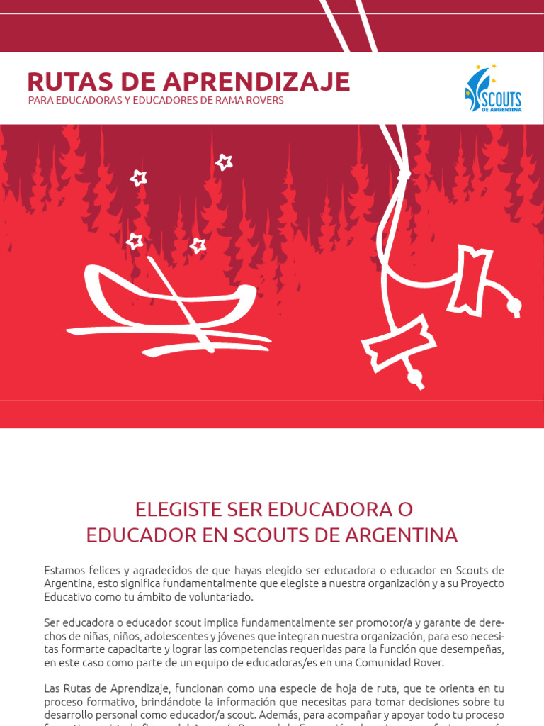 Rutas de Aprendizaje Rama Rovers V1 | PDF | Exploración | Aprendizaje