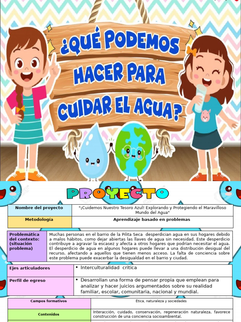 Proyecto Infantil: Cuidado del Agua | PDF | Agua | Color