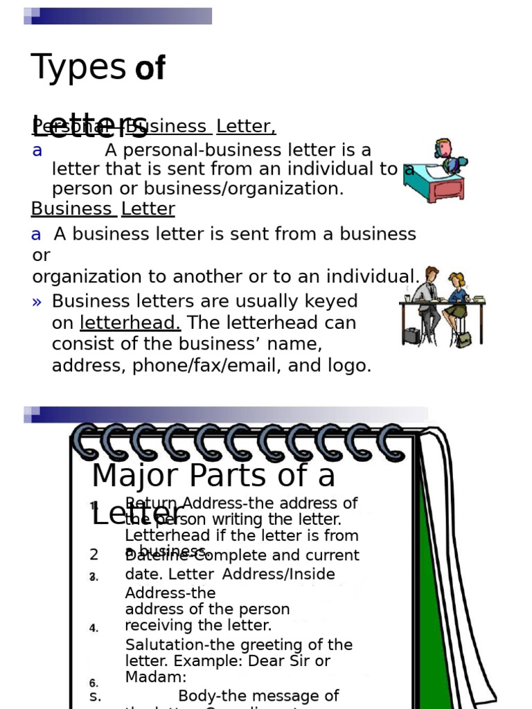 types of letter | PDF | Paragraph | Publishing