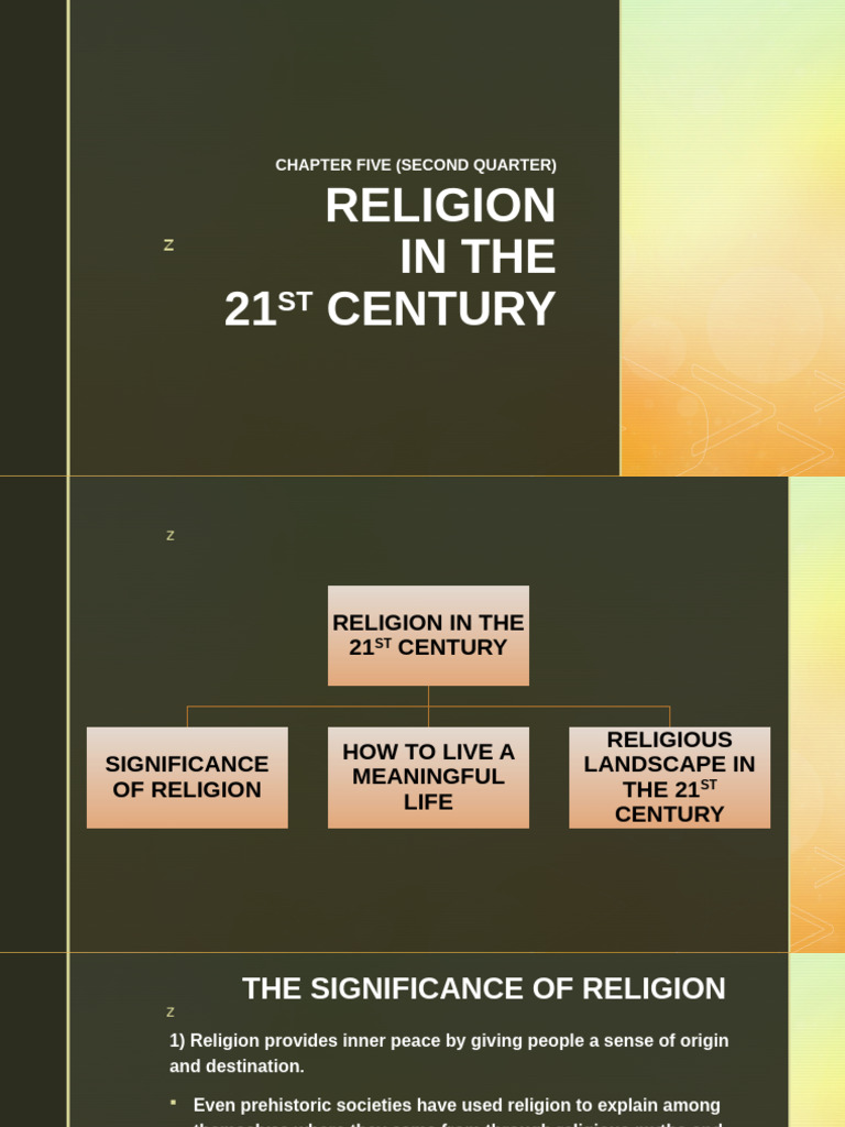Significance of Religion Today | PDF | God | Meaning Of Life