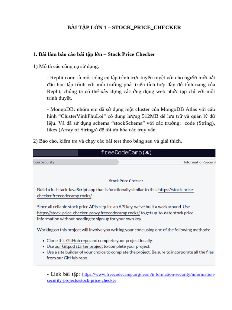 Bài Tập Lớn 1 Stock - Price - Checker | PDF