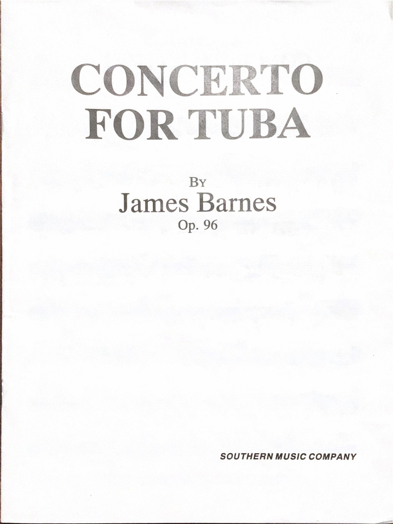 Concerto For Tuba Pdf
