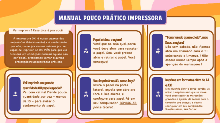 Manual Impressora Oki - Mkt-crm-Vendas Online | PDF | Papel