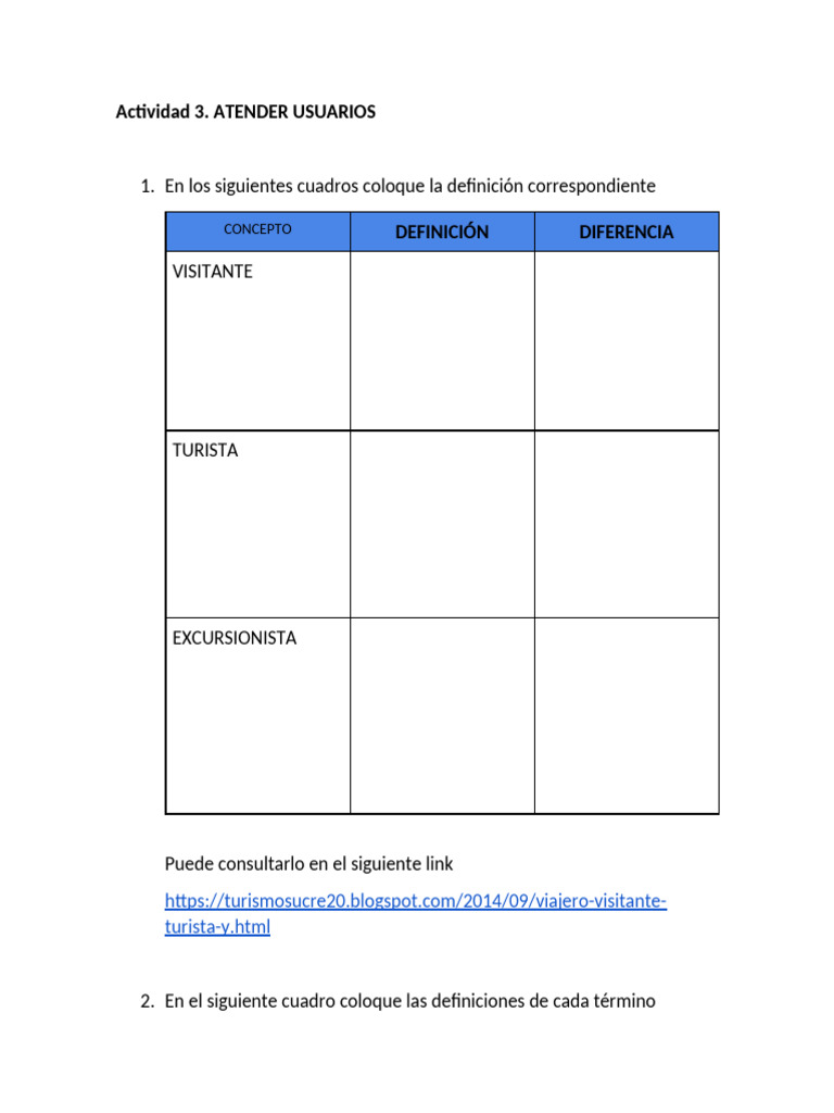 Actividad 3 ATENDER USUARIOS | PDF