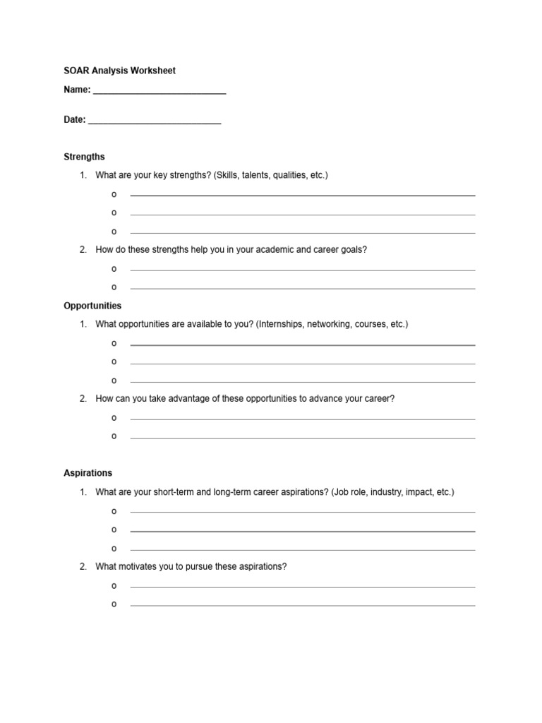 SOAR Analysis for Career Growth | PDF