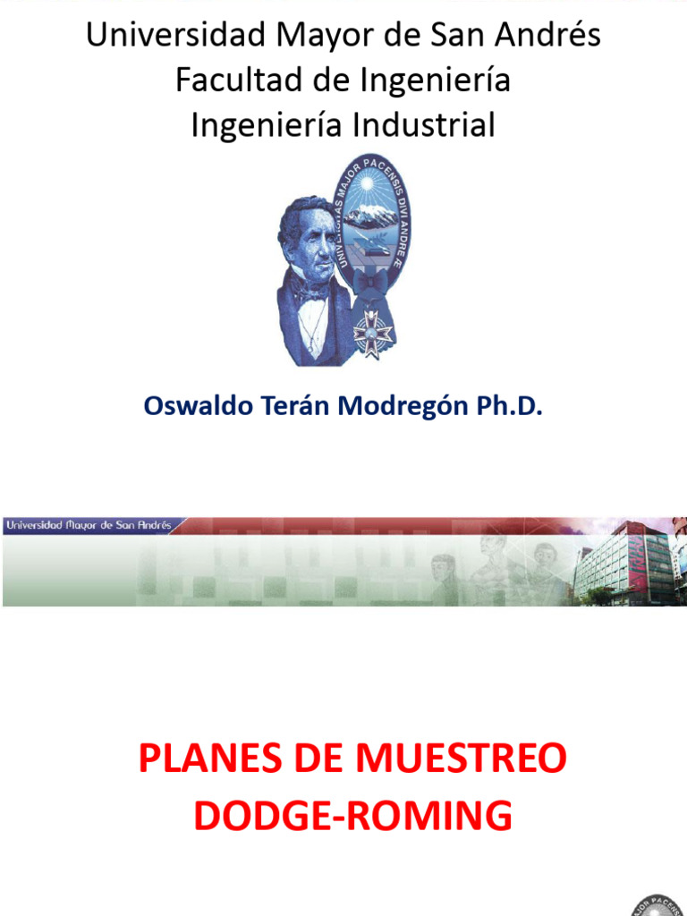 Planes de Muestreo Dodge-Roming en Calidad | PDF