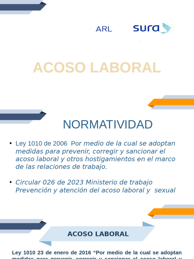 Ley y Normas sobre Acoso Laboral | PDF | Acoso sexual